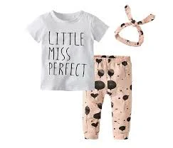 Baby girls set long sleeve tops pant 2pcs summer infant kids girls clothes outfits