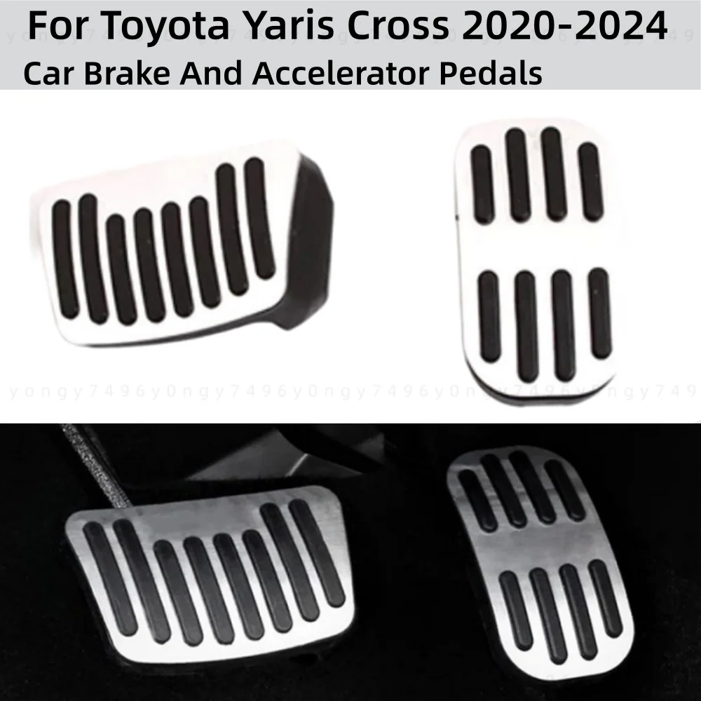 Car Decoration Upgrade Brake And Accelerator PedalsFor Toyota Yaris Cross 2020 2021 2022 2023 2024 Modification Accessory