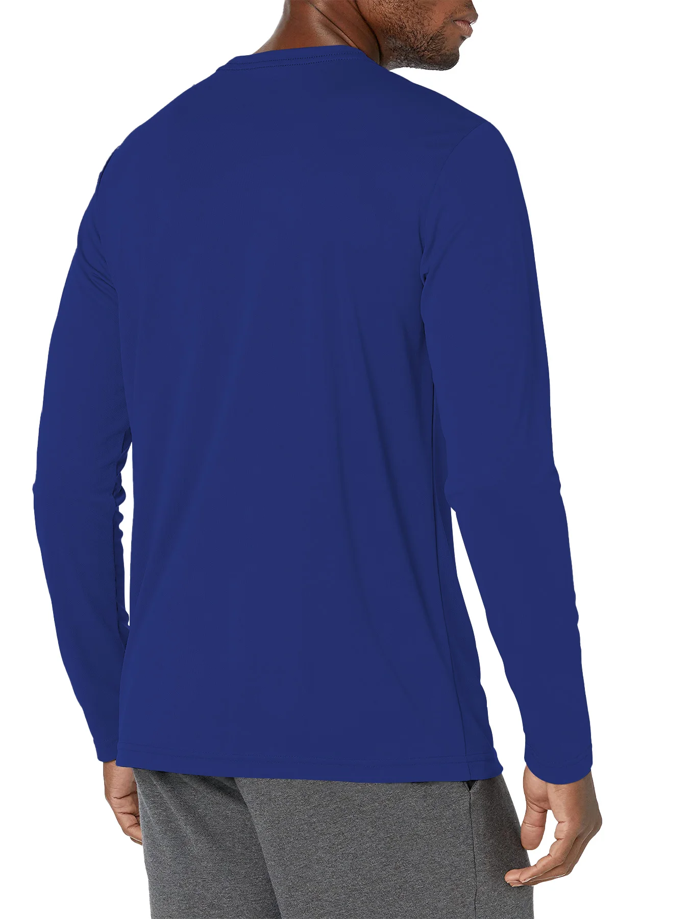 Herren Langarm-Sonnenschutz-Shirt Leichtes Workout UV-Schutz Schnelltrocknend Wander-T-Shirt Radsport Angeln Sportoberteil – Detail 29
