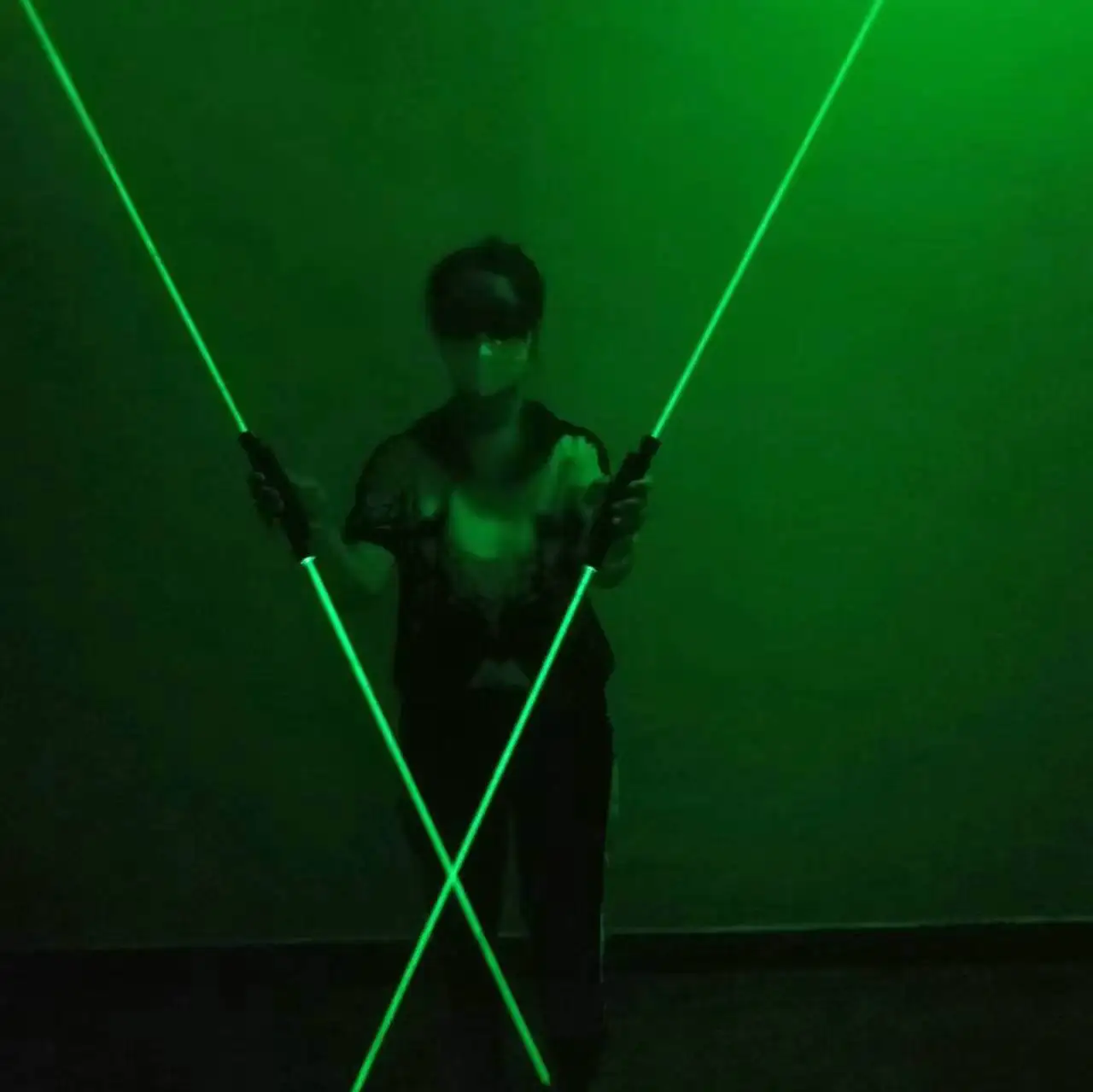 Laser Dance Handheld double head laser stage light Laser light show laser sword light prop thick beam party light