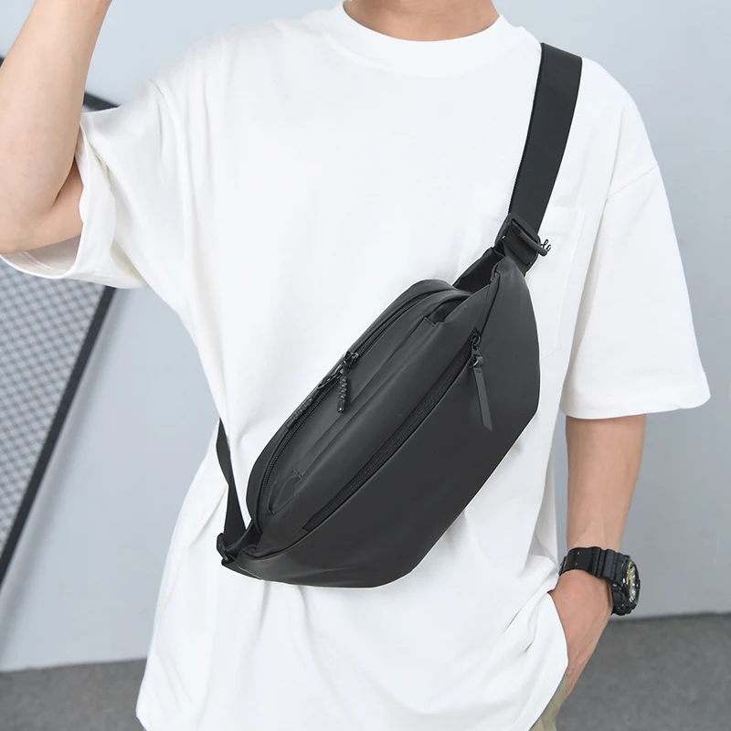 

Men’s Fashion Crossbody Bags Casual Adjustable Strap Waterproof Unisex Sling Bag for Daily Use