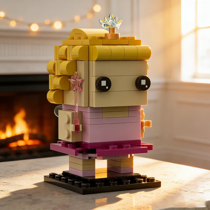 

276 шт. MOC сахарная слива фея Brickheadz модель строительные блоки архитектура DIY игрушки творческое образование рождественские подарки идея кирпич