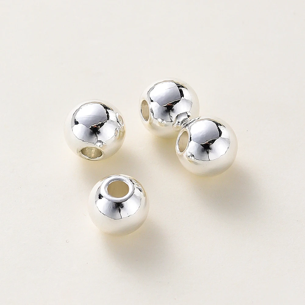 2-6mm 14k/18k vergoldete glatte runde Kugel Messingperlen lose Distanzperlen für DIY Schmuckherstellung Halskette Großhandel Erkenntnisse
