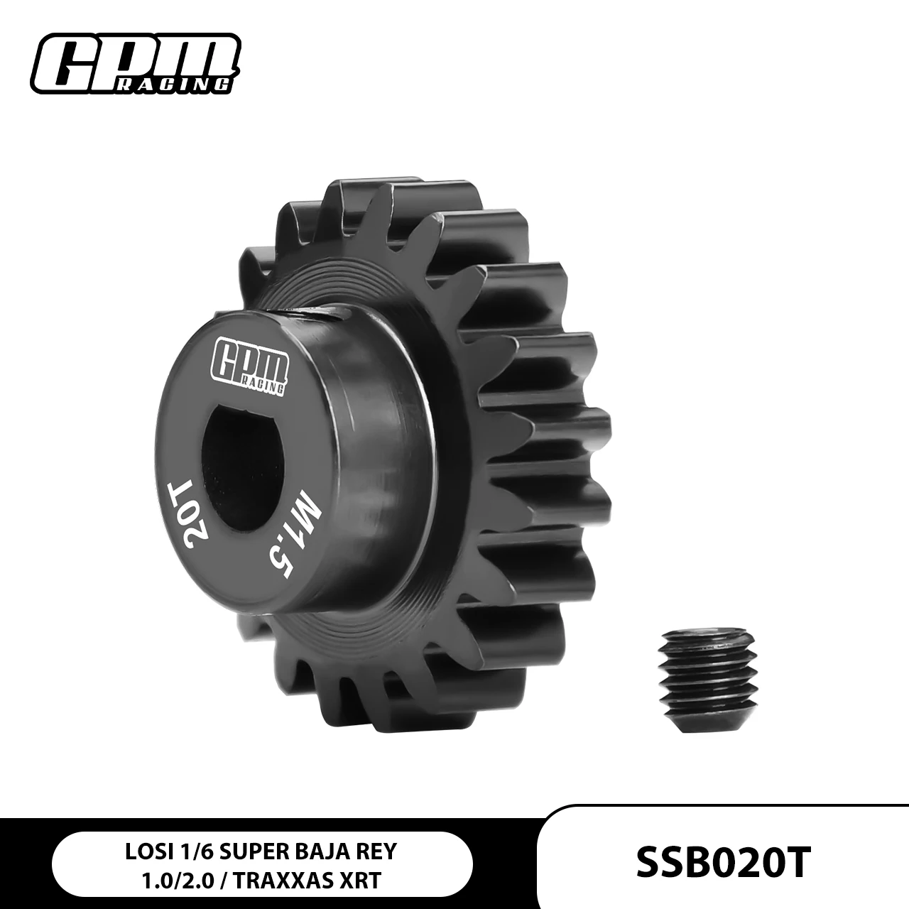 Stal hartowana GPM # Przekładnia silnika 45 18T/19T/20T do LOSI 1/6 Super Baja Rey 1.0/2.0 1/6 XRT 8S - 78086-4