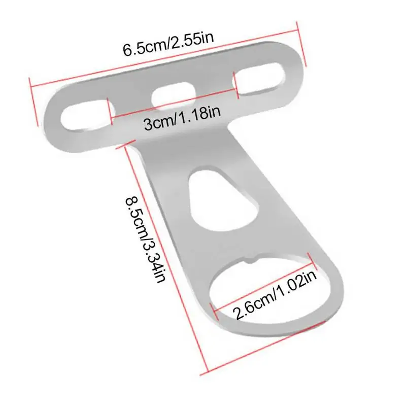 ตะกร้าจักรยานสนับสนุนวงเล็บอลูมิเนียมจักรยานส้อมด้านหน้าวงเล็บ Universal อุปกรณ์เสริมสําหรับด้านหน้าด้านหลังโคมไฟ