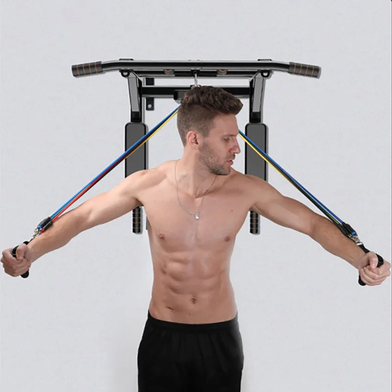 

Ceiling Mounted Pull up Bar Indoor Gym Dip Stands for Home Exercise