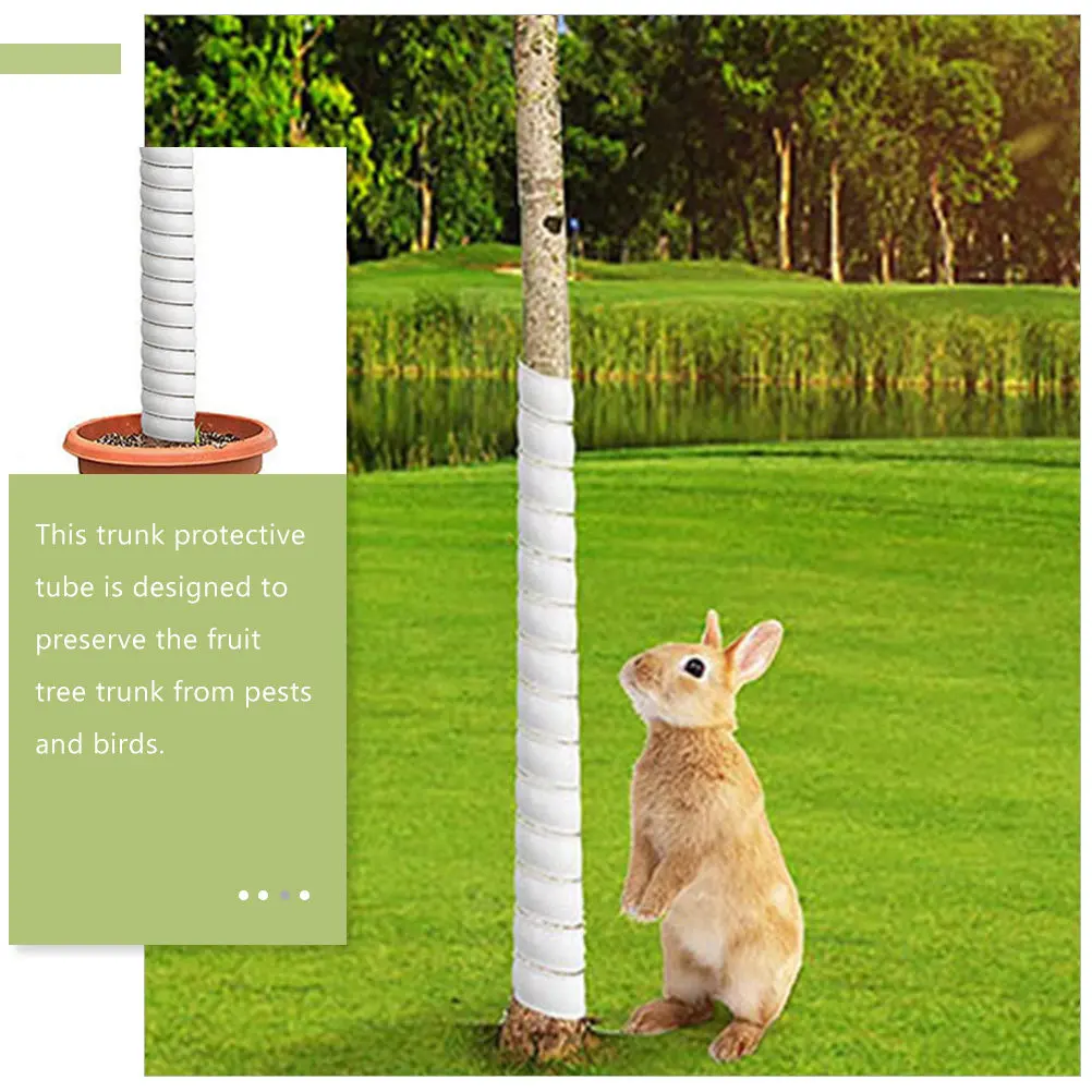 2Pcs Sturdy Breathable Tree Trunk Protector Tubes Lightweight Animal for Fruit Tree Bark Winter Garden Protection