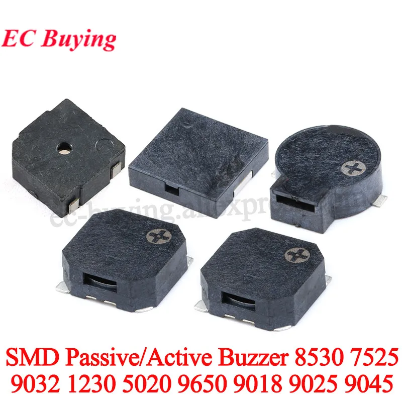 5PCS SMD Buzzer 5020 7525 8530 9650 1230 3V 3.6V 5V 20V Magnetic MiNi Active Passive Piezo Buzzers Loudspeaker For Arduino