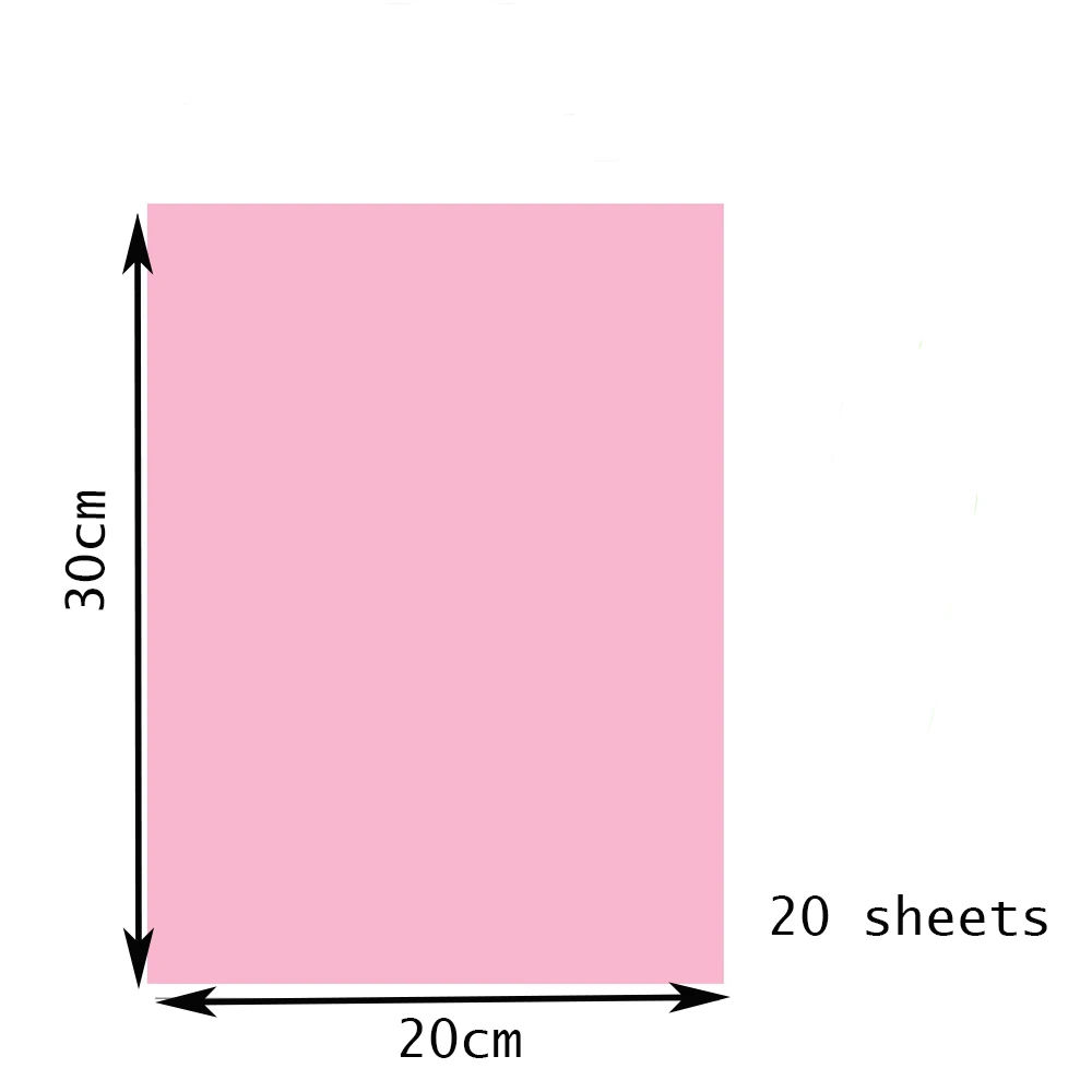 20 Sheets Pink Cardstock  Thick Paper, Card Stock Printer Paper for Arts & Crafts, Presentations, Stationary