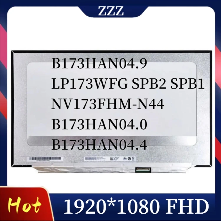 B173HAN04.9 fit LP173WFG SPB2 SPB1 NV173FHM-N44 B173HAN04.0 B173HAN04.4 144HZ