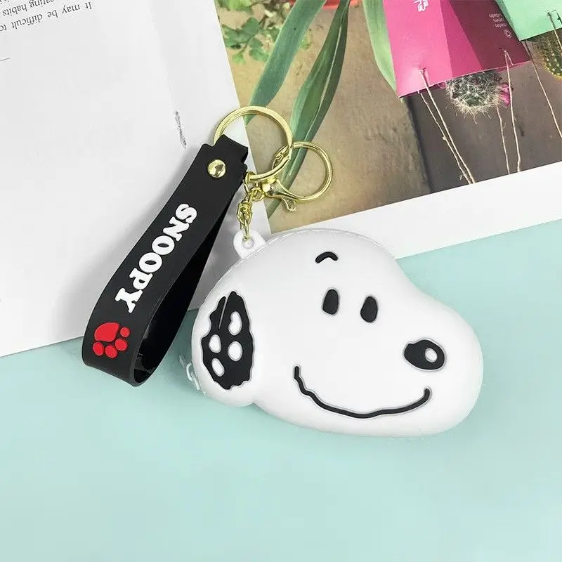 Snoopy cartoon peryferyjny kreatywny silikonowy mini torebka na monety brelok etui wisiorek wysokiej wartości akcesoria dla najlepszych przyjaciół