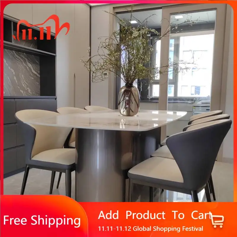

Скандинавский кухонный обеденный стол для гостиной, вечеринки, роскошный современный набор, обеденный стол для салона, скандинавская постмодернистская мебель для отеля Muebles