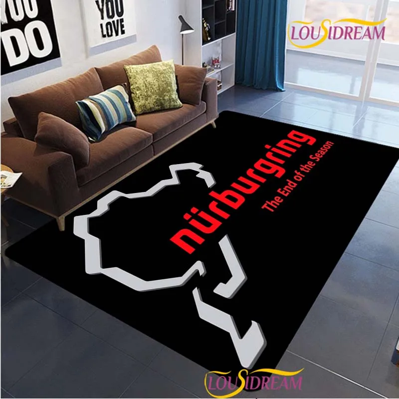 Nurburgring F1 international track Carpet for Living Room Bedroom Area Rug decor Kitchen unslip floor Mat Alfombra birthday gift