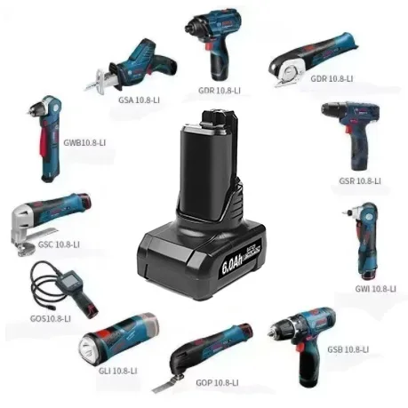 100% 오리지널 10.8V 12V 6AH 충전식 리튬 이온 배터리, Bosch BAT411 BAT412 BAT412A BAT41 3A에 적합
