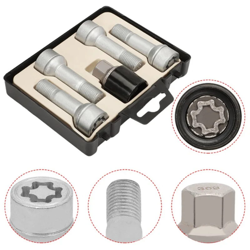 

Anti-Theft Screw Lock Kit A0019901707 Wheel Lock Nuts For Mercedes Benz ML GL GLK Models