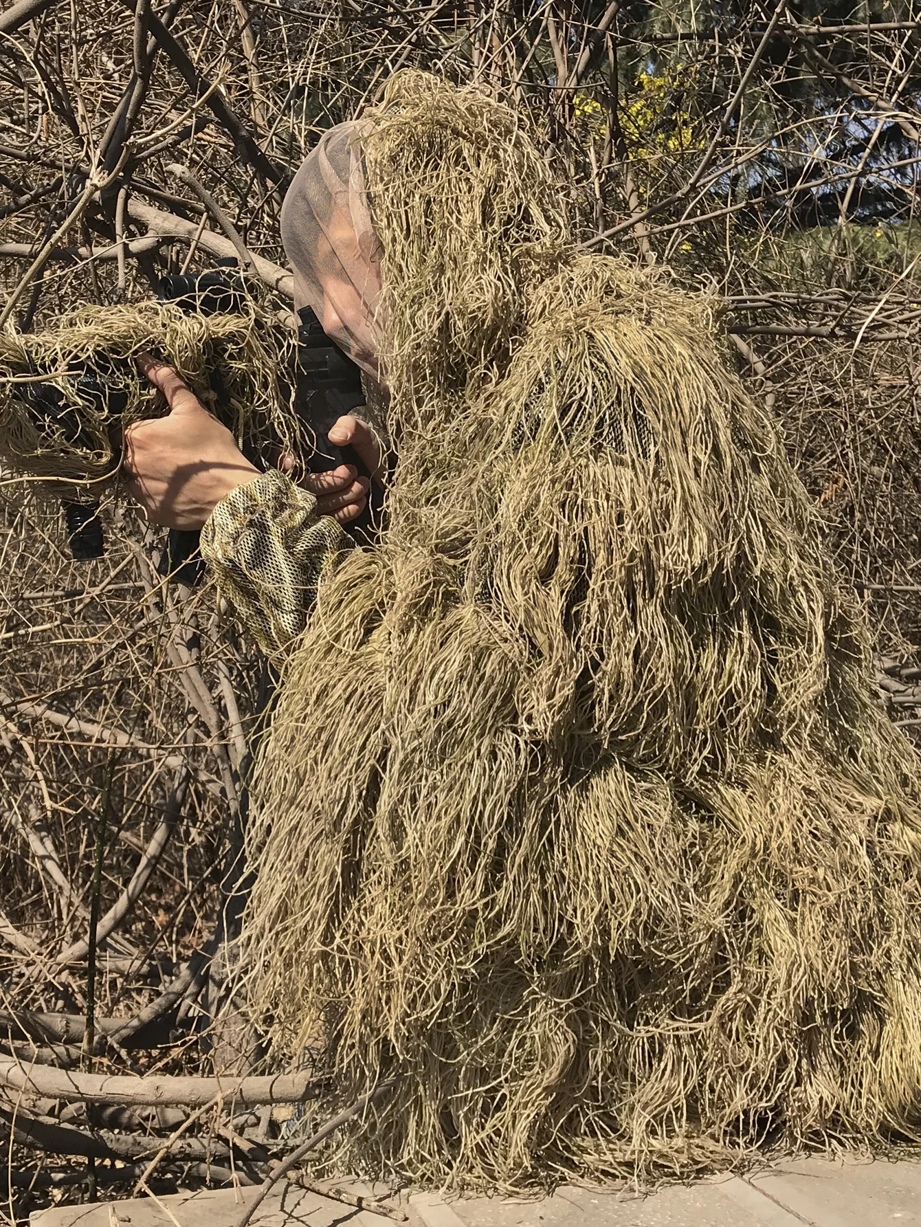 ghillie-suit-4-pcs-camouflage-clothing-hunting-suit-3d-withered-grass-sniper-tactical-hunting-clothes-birding-suit
