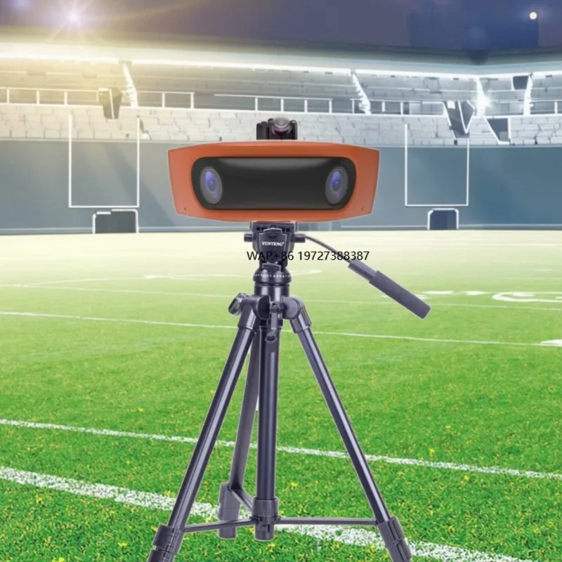 AI Football & Baseball Camera with Dual Lens 180 View 4K Live Stream Waterproof for Multi-Sport Use