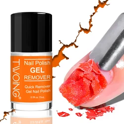 Gel Nail Polish Remover, Quick & Easy Polish Remover In 2-3 Minutes, No Need Soaking Or Wrapping - 0.51oz