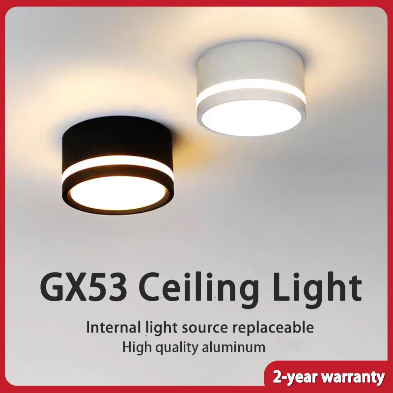 GX53 Led Downlight wymienna żarówka lampa sufitowa AC85-265V lampa sufitowa Led do sypialni salon Home Decor reflektor