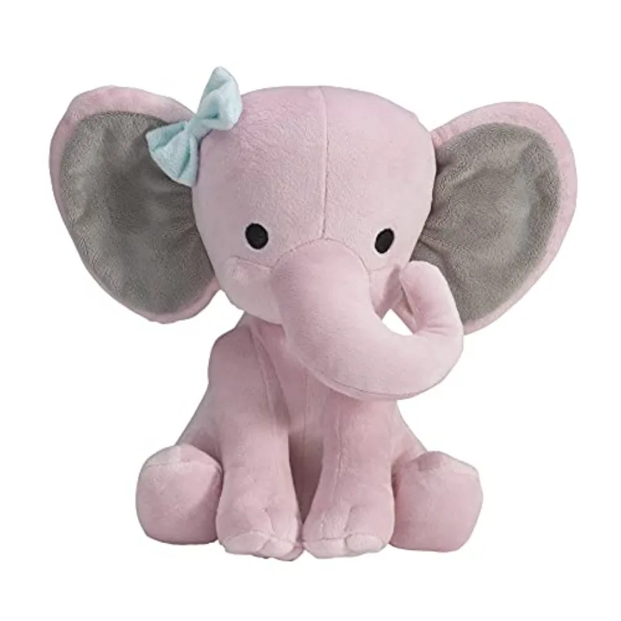 

Bedtime Originals Twinkle Toes Pink Elephant Plush, Hazel, 1 Count Pack of 1