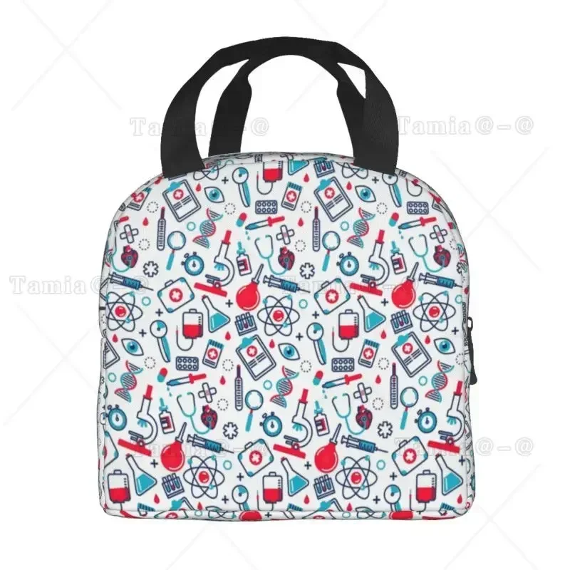 Doctors Nursing Nurse Lunch Bag Men Women Cooler Warm Insulated Lunch Box for Kids School Children