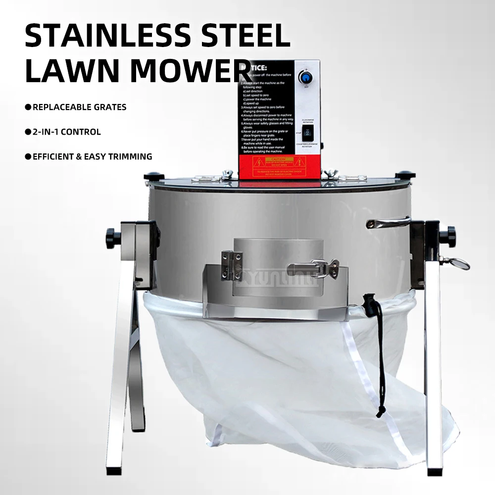 16 Inch Stainless Steel Leaf Cutter Lawn Mower Leaf Sprout Trimmer for Garden Care