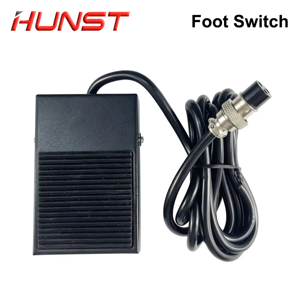HUNST مفتاح سفلي معدني TFS-1 10A 250VAC طول الخط 1.9 متر دواسة صغيرة ذاتية الضبط
