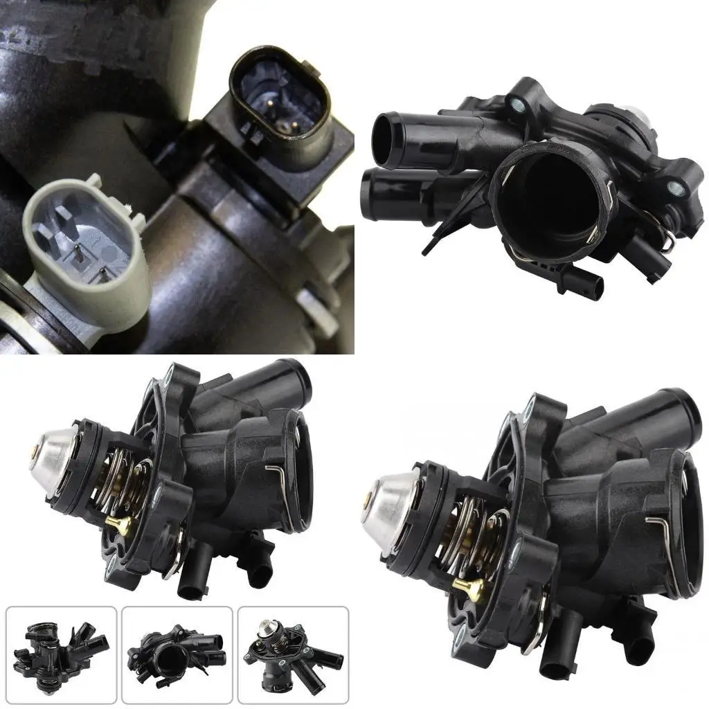 31BC Car Coolant Thermostat Housing Cover Assembly Climate Control for C250 SLK250 2012-2013 2712000315 2712000215 2712000115