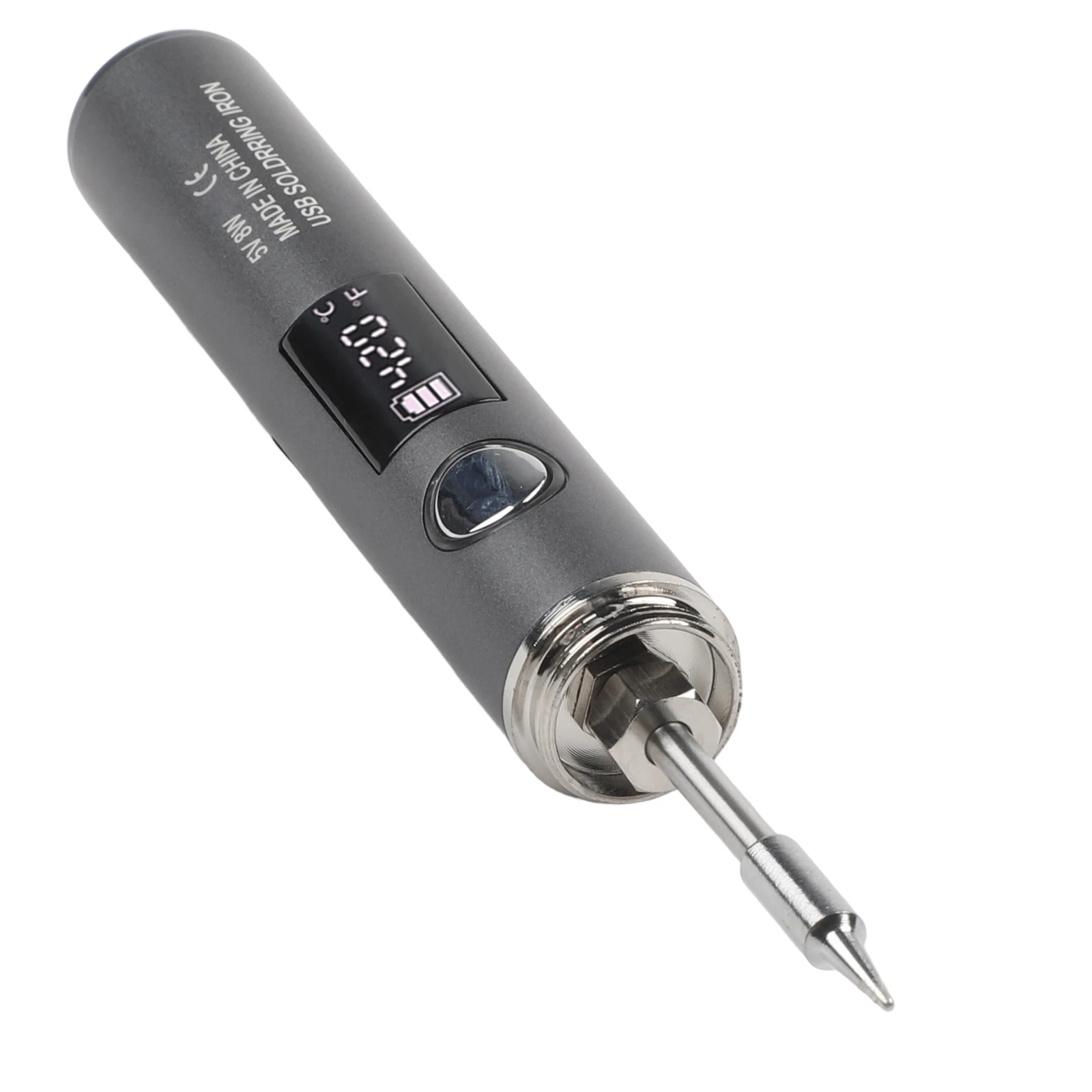 Portable Cordless Soldering Iron Kit USB Powered Digital Display Adjustable Temperature Quick Heat Up Metal Welding Repair Tool