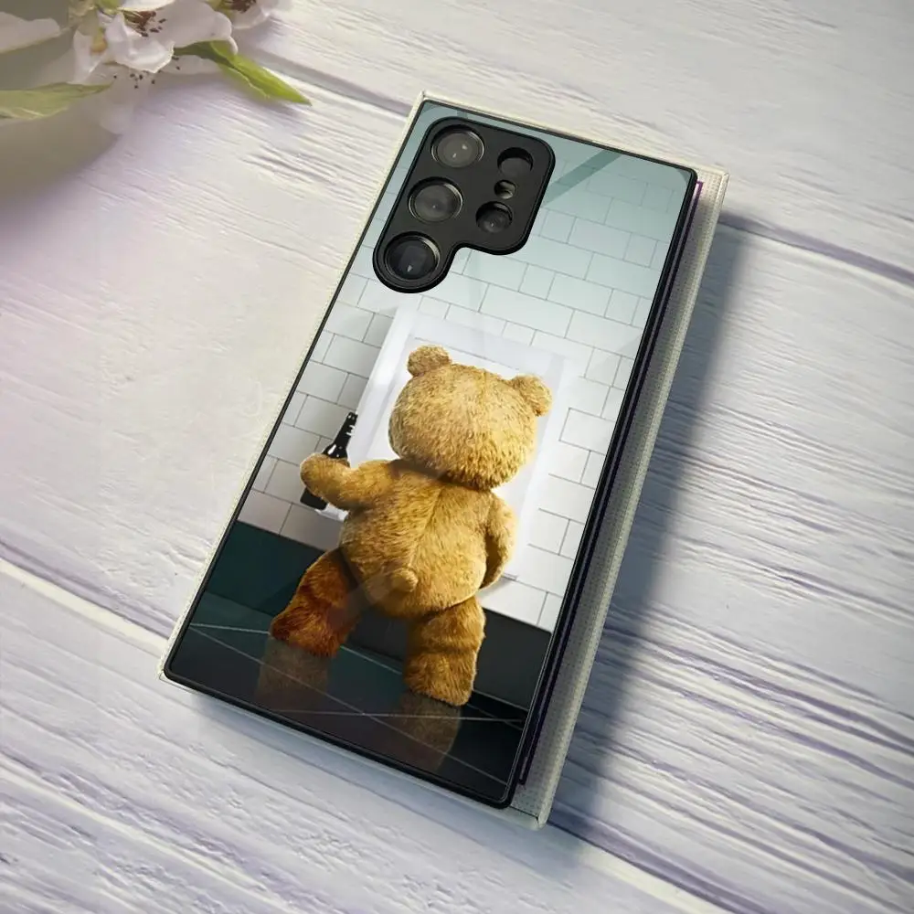 Ted Beer Telefoonhoesje Voor Samsung Galaxy S24 S23 S22 S21 S20 A24 A34 A54 A53 Note20 M54 Fe Ultra Plus Glas