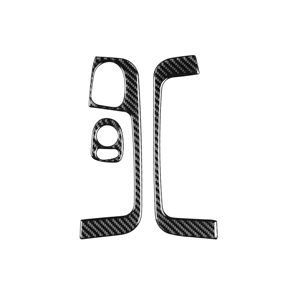 

Real Carbon Fiber Car Stickers For Fiat 500 2012-2015 LHD RHD Door Armrest Window Lift Switch Cover Trim Styling