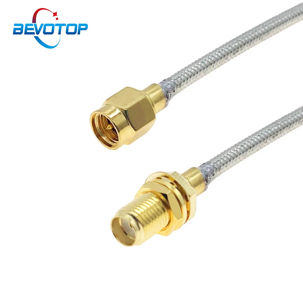 SMA Male Plug to SMA Female Jack Bulkhead Semi-Rigid RG402 Cable High Frequency Test Cable 50ohm 6GHz