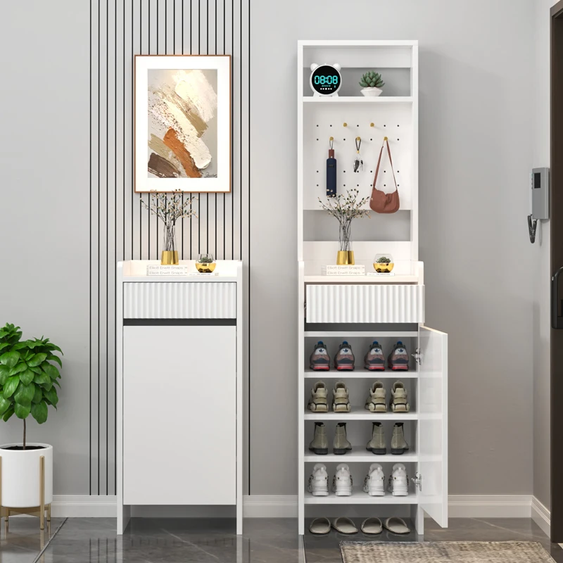 Entry door ultra-narrow household door small size mini single door shoe cabinet, entrance cabinet, corner storage cabinet