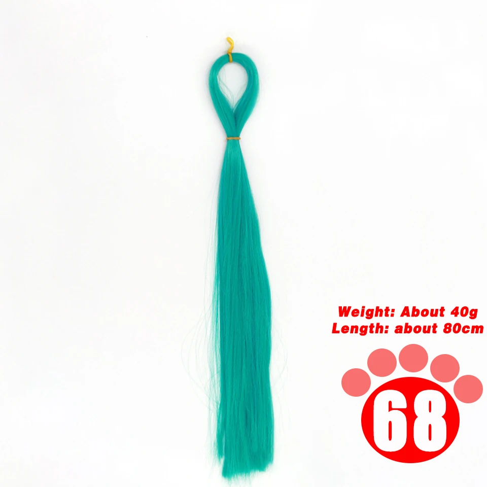 80CM 1/3 1/4 1/6 SD Doll Hair Accessories Salon Ob Heat Resistant Doll Wig Hair Hand Woven Modified DIY Hair Grafting Hair