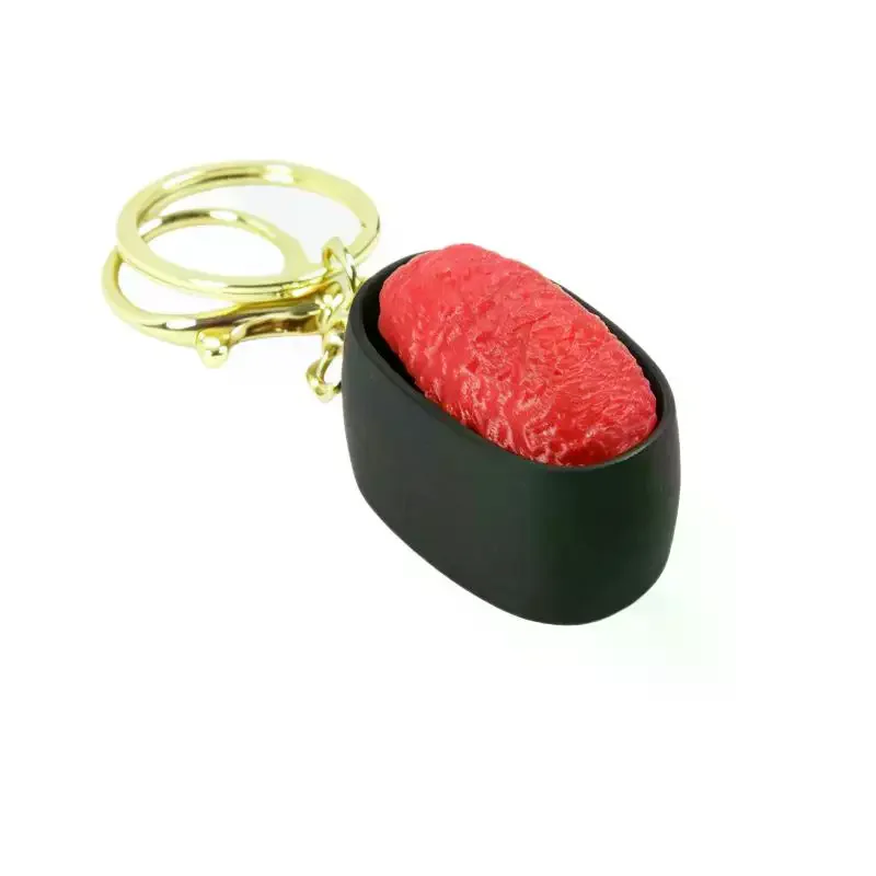 3D Printed Simulated Sushi Keychain Cute Design Perfect Bag Decor Gift Car Pendant Accessories Stress Relief Toy