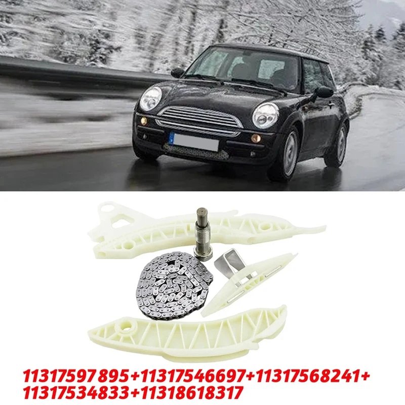 

5 шт. комплект натяжителя цепи ГРМ для BMW Mini Cooper R55 R56 R57 R58 R59 R60 2007-2011 11317597895 11317546697