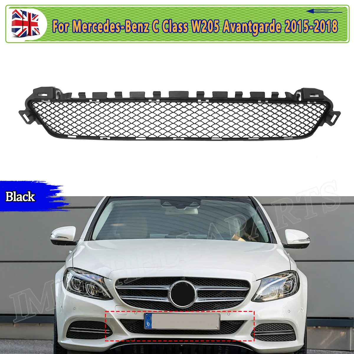 

Front Grill For Mercedes-Benz C Class W205 A205 S205 C180 C200 C300 2015 2016 2017 2018 Front Bumper Grille Avantgarde Models