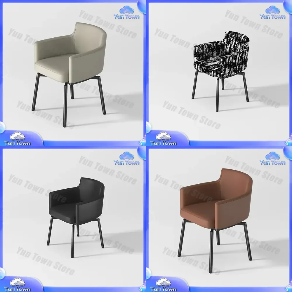 Dining Chairs for Italian Office Aesthetic Arm Nordic Relax Design Furniture for Home Living Room Kitchen Modern Minimalist
