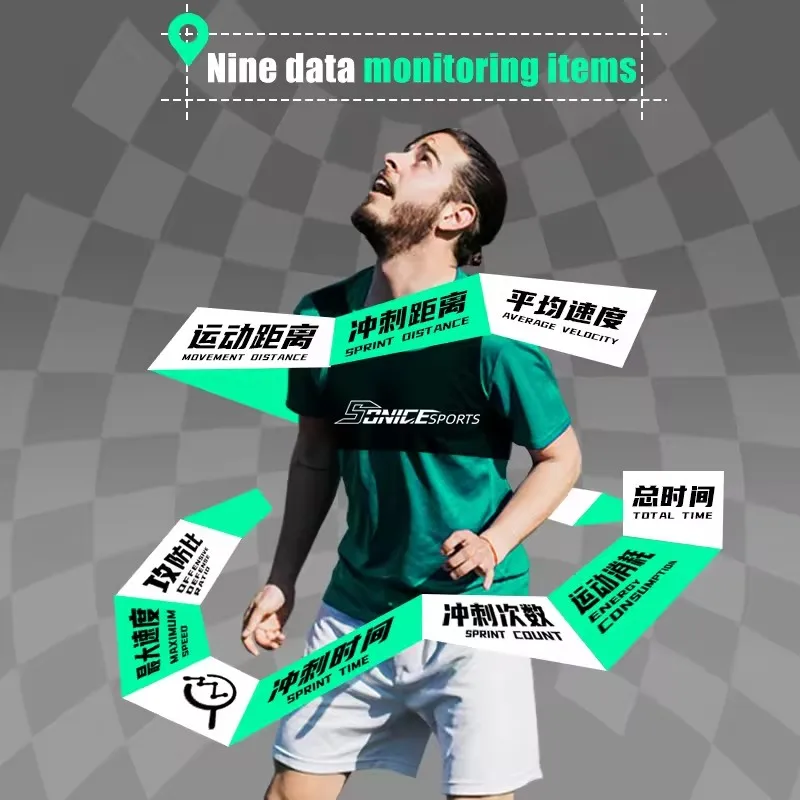 نظام تحديد المواقع لكرة القدم سترة تدريب حركة مراقبة البيانات تتبع الأداء يمكن ارتداؤها تحديد المواقع سترة APP التحكم معدات التدريب