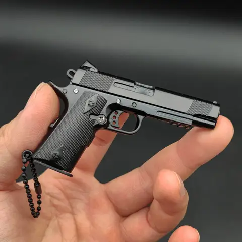 금속 총 모델 1:3 제목 없음 Kimber 1911 모델 키체인 펜던트