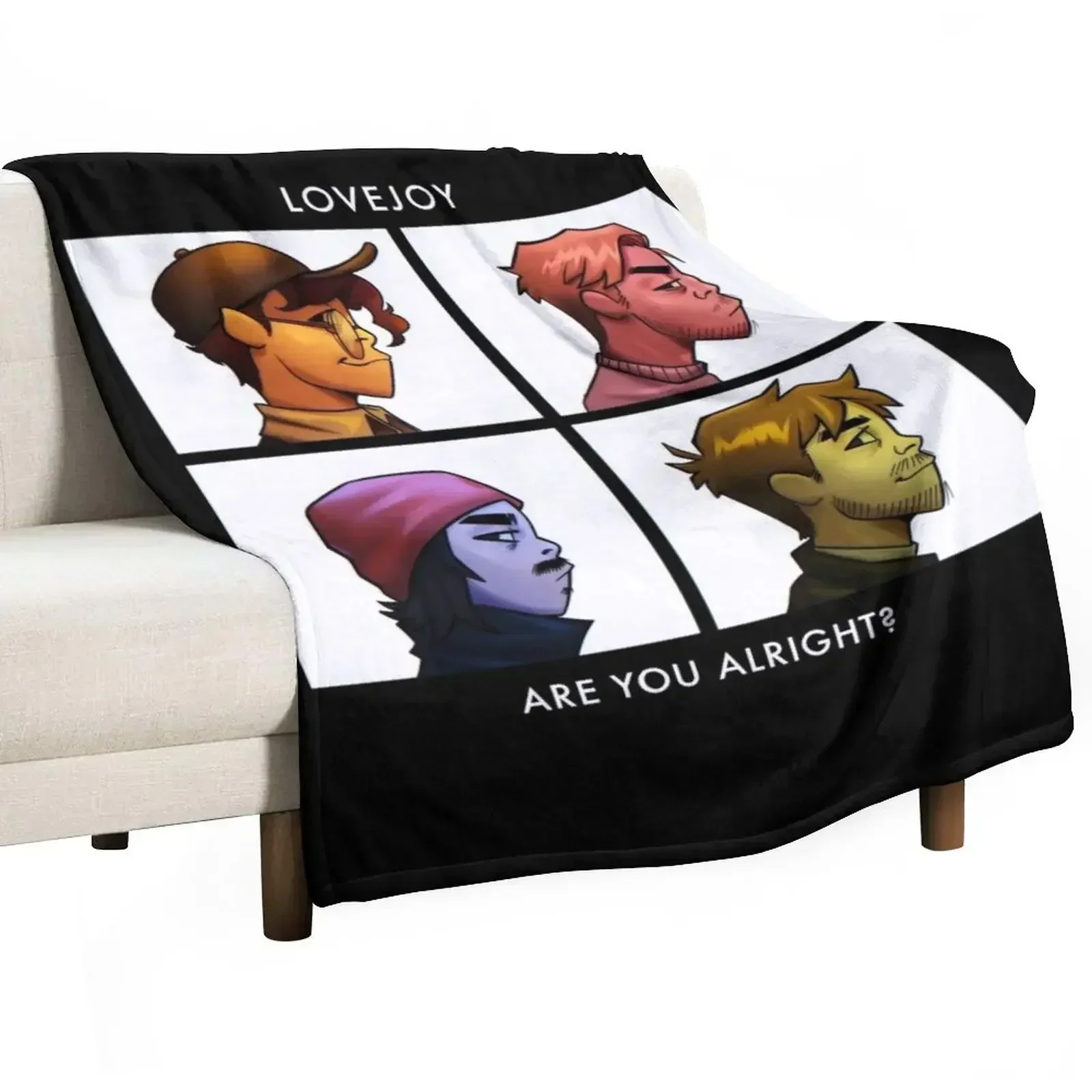 lovejoy band tshirt - lovejoy band hoodies - lovejoy band sticker Throw Blanket Bed funny gift Decorative Sofa Blankets