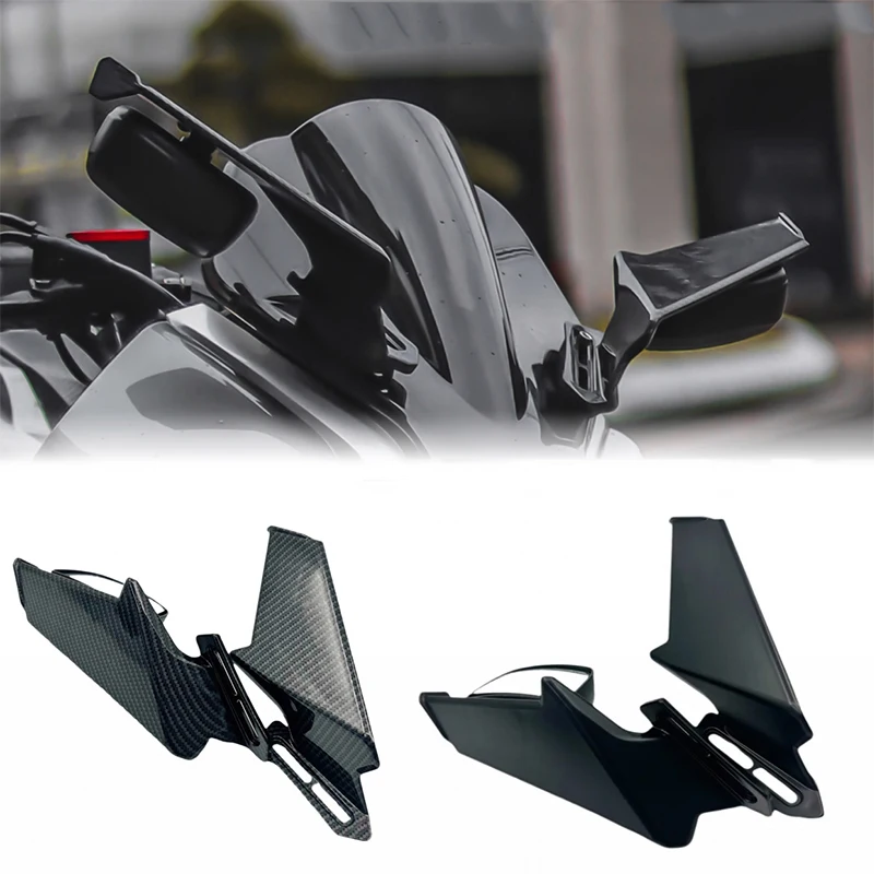 Motorcycle Adjustable Rotating Modified Rearview Mirrors Wind Wing For Kawasaki NINJA ZX6R ZX-6R ZX636 2019 -2022 2023 2024 2025