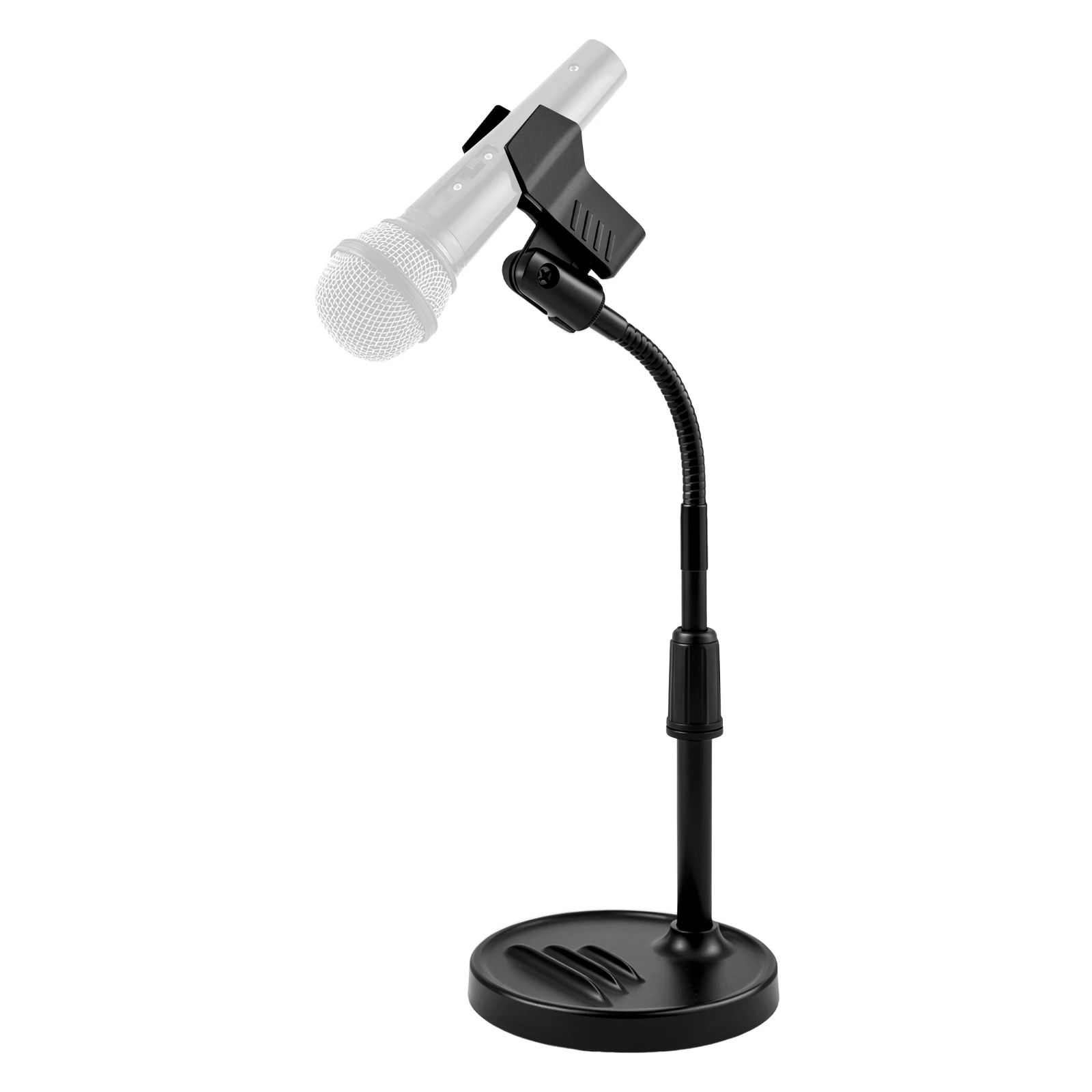 Adjustable Desktop Microphone Stand Phone Holder Flexible Gooseneck Mount Table Mic Stand Bracket for Live Broadcast