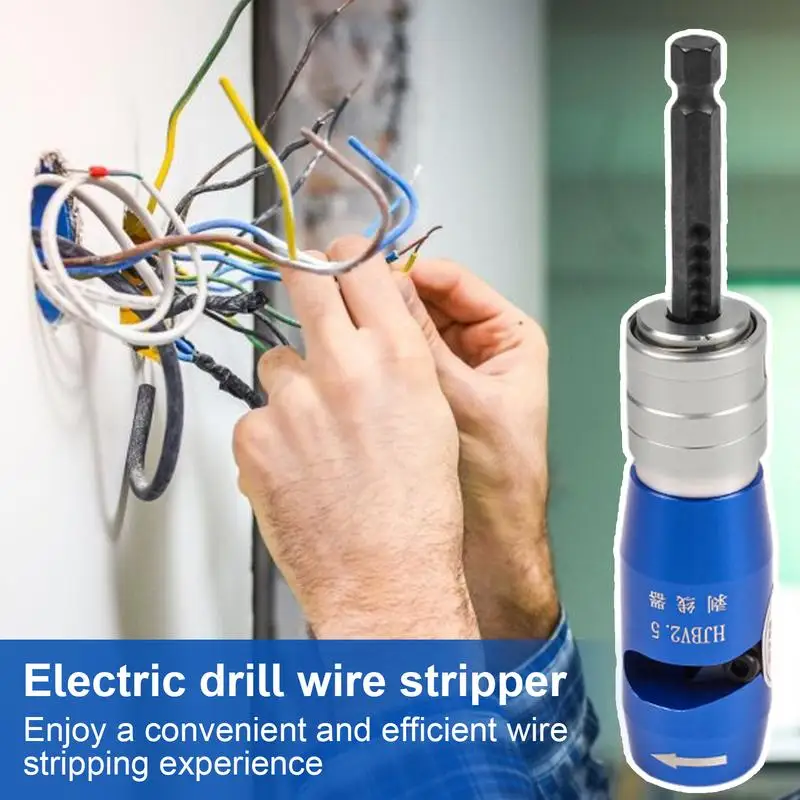 Wire Twisting Tool For Drill Electric Wire Stripper Wire Nut Twist Portable Wire Stripper Tool Drill Attachment Hand Drill Cable