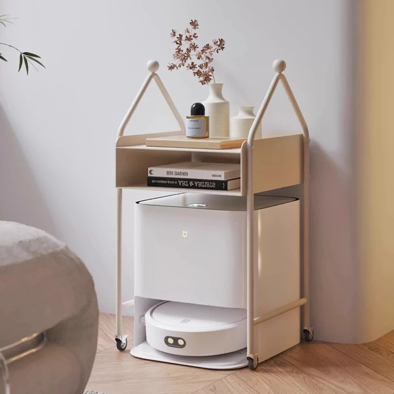 

Полка для хранения Robot Mover, портативный приставной столик для дивана, стеллаж-органайзер для гостиной и спальни, декоративная акцентная мебель для домашнего декора