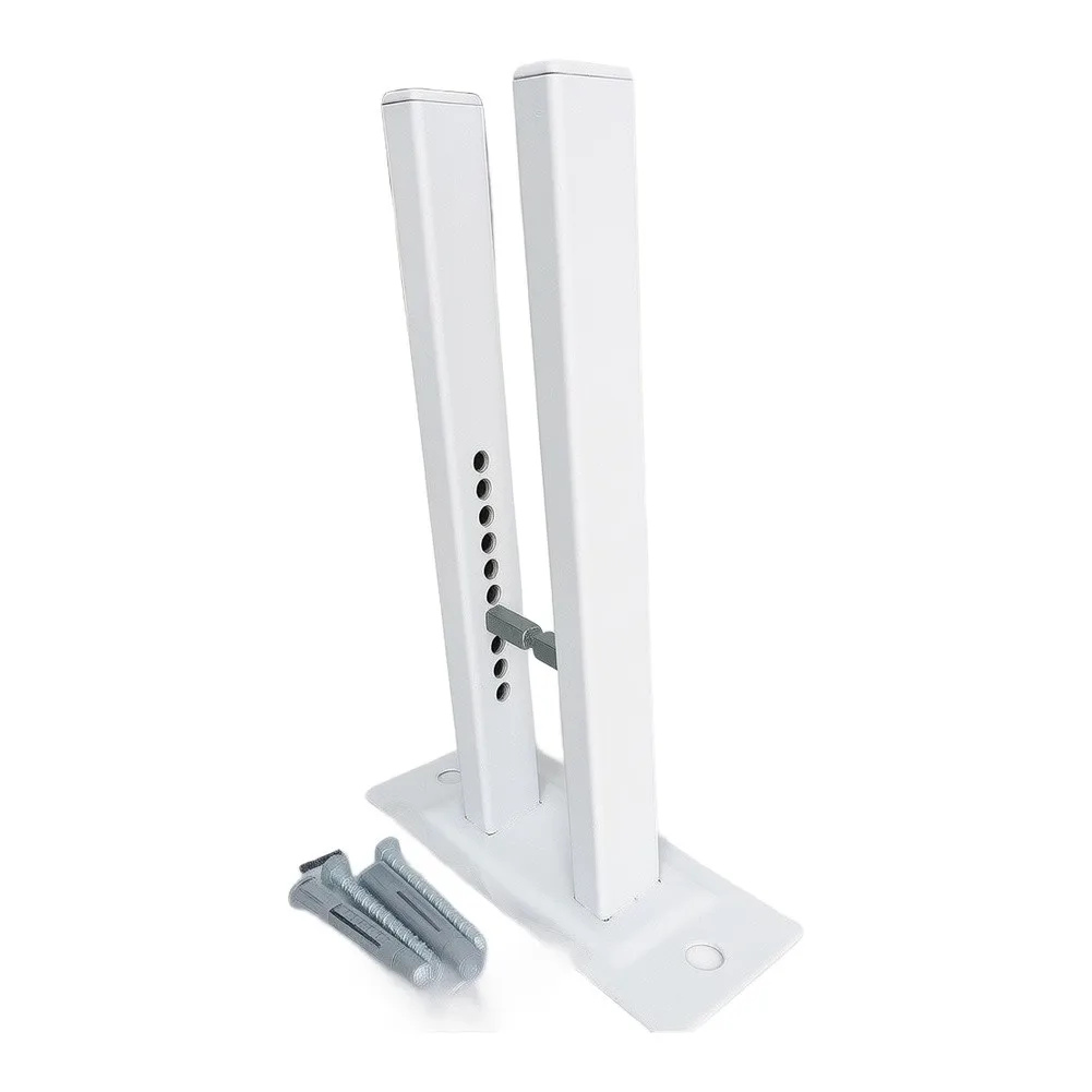 Die-cast Aluminum Floor Radiator Bracket Height Adjustable 7-18cm Designed for Radiators With 80mm or 100mm Depth