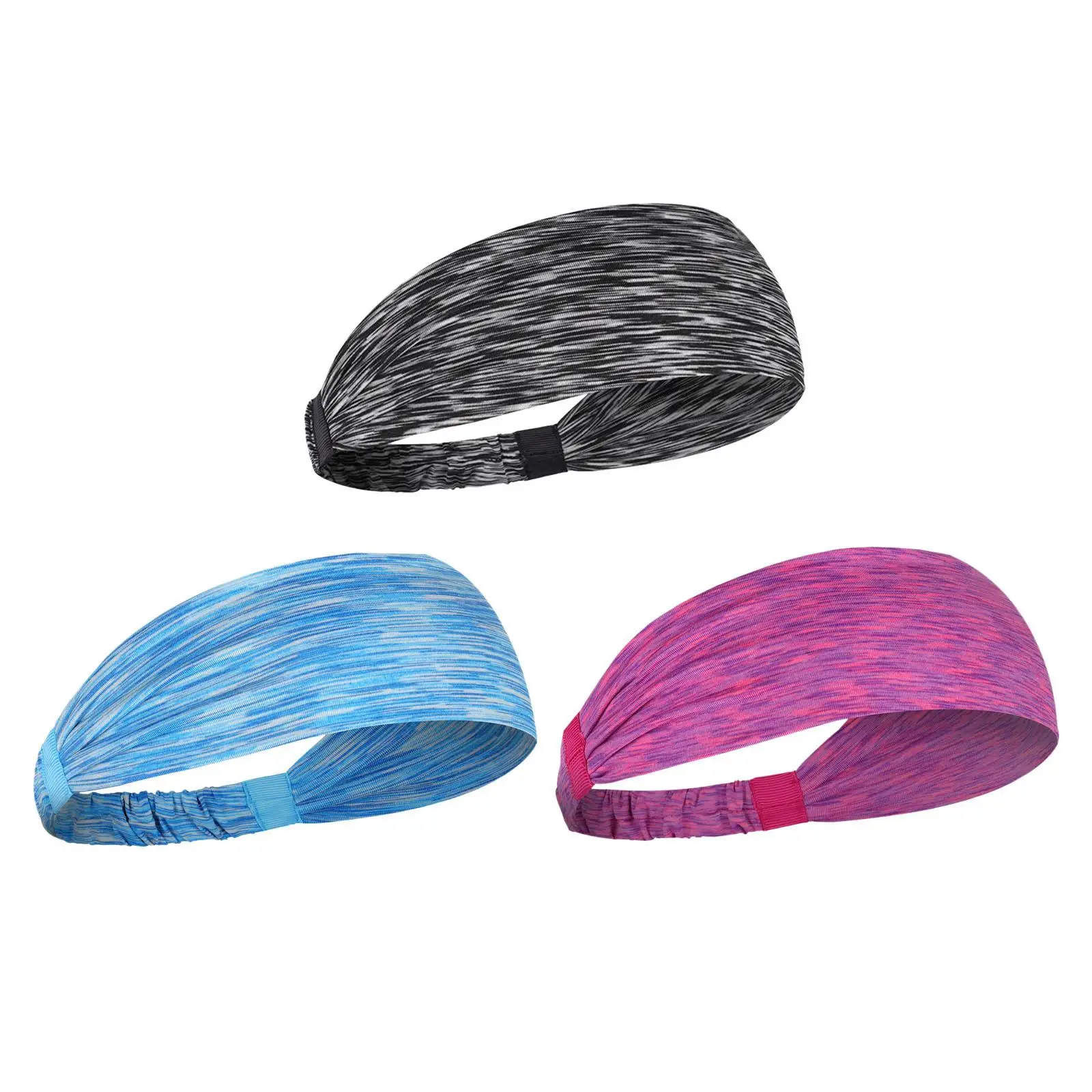 

Sweatband Quick Drying Soft Elastic Stretch Head Wrap Portable Sports Headbands for Tennis Riding Exercise Football Workout