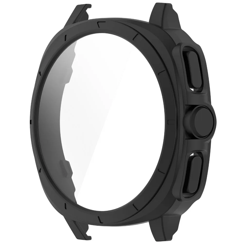 Funda de PC + vidrio templado para Samsung Galaxy watch 7, Protector de pantalla de cubierta Ultra completa, parachoques, 40/44MM