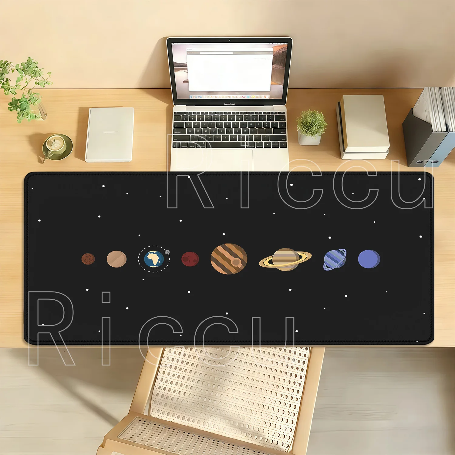 Mouse Pad Universe Space Solar System Anime Cartoon XXL HD Printing Mousepad Gaming Office Keyboard Non-slip 400x900mm Desk Mat