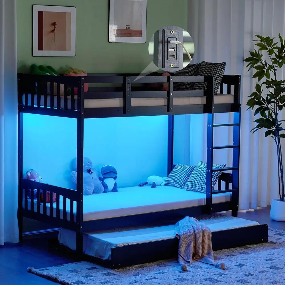 Solid Wood Bunk Bed…